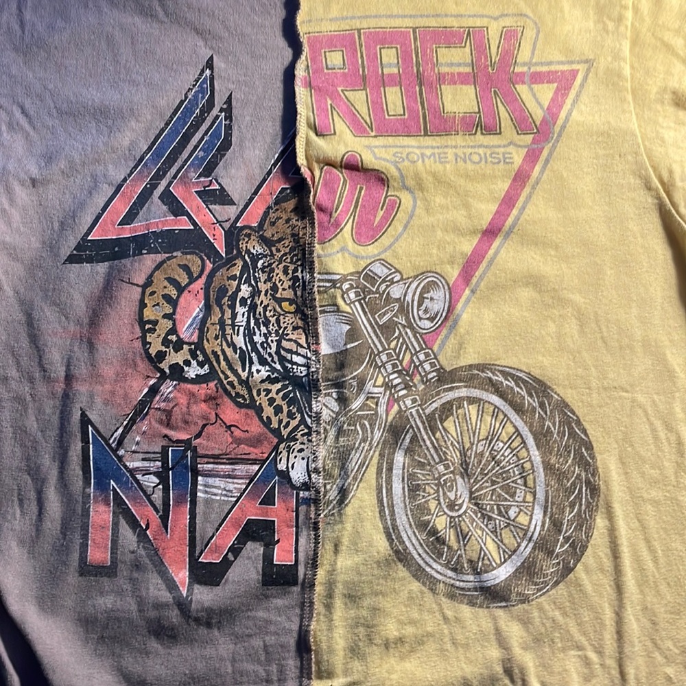 Brown and Yellow Graphic Tee